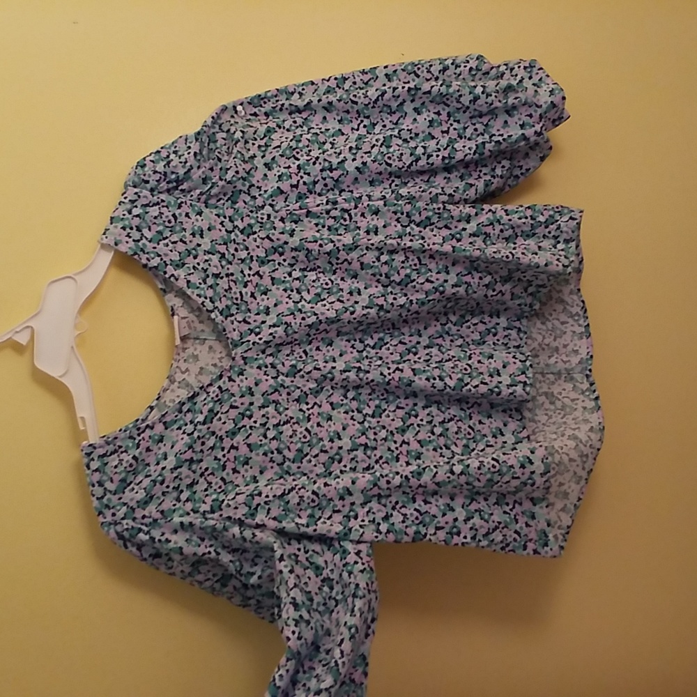 Long sleeved lightweight floral shirt